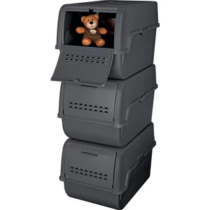 Box Organızer 8 Lt Antrasıt 3 x 8 Lt