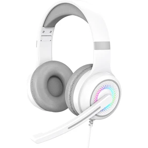 Digital Computer Home Y20 RGB Işık Tasarımlı Başa Monte Kablolu Bas Stereo Ses Kulaklık Mikrofonlu Bilgisayar Oyun Kulaklığı (CE Belgeli)-Beyaz (Yurt Dışından)