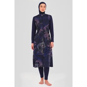 Desenli Uzun Tesettür Mayo