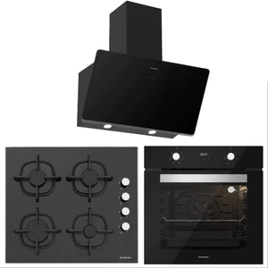 Siyah Cam Ankastre Set BO6502B02 - CS5343B01- 3457