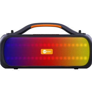 DS155 30W Kablosuz Bluetooth 5.0 RGB Aydınlatmalı IPX5 Suya Dayanıklı TWS Stereo Boombox Taşınabilir Hoparlör Siyah