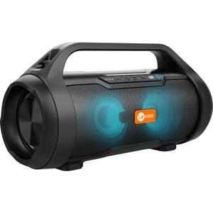 DS154 30W Kablosuz Bluetooth 5.0 RGB Aydınlatmalı TWS Stereo Boombox Taşınabilir Hoparlör Siyah