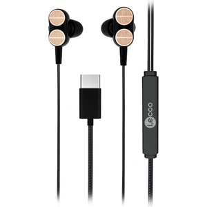 EH102 Kablolu Type-C Kulak İçi Mikrofonlu Dual Driver Kulaklık Siyah