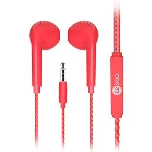 EH104 Kablolu 3.5mm Jacklı Kulak İçi Mikrofonlu Kulaklık Kırmızı