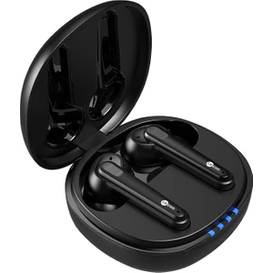 EW302 Kablosuz Bluetooth 5.1 TWS Mikrofonlu Kulak İçi Kulaklık Siyah