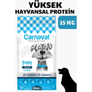 Premium Kuzu Etli ve Pirinçli Yavru Köpek Maması 15 kg