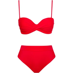 Dönmeli Yüksek Bel Bikini Takım