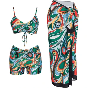 Sailor Moda Pareolu Toparlayıcı Şortlu Takım