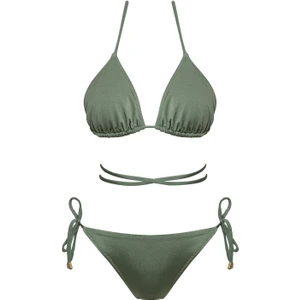 Sailor Moda Brezilya Üçgen Ipli Bikini Takım