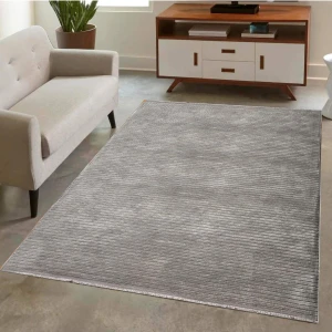 Ecosıa Carpet Iskandinav Desenli Yüksek Kalite Yolluk Vizon Yıkanabilir Saçaklı Şönil Kilim Halı Kaymaz Taban