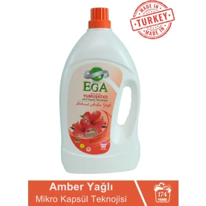 Ega Kimya Aktif Kapsül Teknolojili Amber Çamaşır Yumuşatıcısı 4100 ml 174 Yıkama