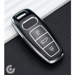 Audi A3 A4 A6 A7 A8 & B9 C8 4K D5 & S7 S8 & Q7 Q8 & E-Tron Tpu Anahtar Kılıfı (1 Adet)