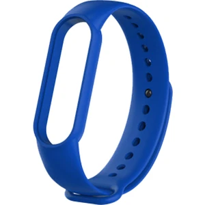 Xiaomi Mi Band 5 ve 6 Akıllı Bileklik Silikon Kordon Kayış Koyu Mavi