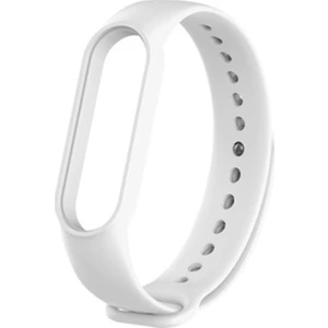 Xiaomi Mi Band 5 ve 6 Akıllı Bileklik Silikon Kordon Kayış Beyaz
