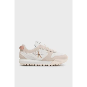 Calvin Klein Süet ve Deri Logolu Sneaker Ayakkabı YW0YW0093403A Bayan Ayakkabı YW0YW00934 03A