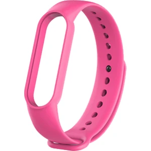 Xiaomi Mi Band 5 ve 6 Akıllı Bileklik Silikon Kordon Kayış Pembe