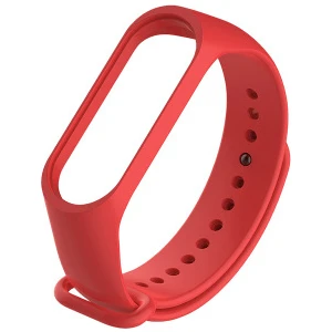 Xiaomi Mi Band 3 - Mi Band 4 Akıllı Bileklik Kordon Kayış Kırmızı