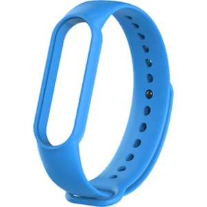 Xiaomi Mi Band 5 ve 6 Akıllı Bileklik Silikon Kordon Kayış Mavi