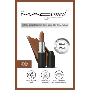 MAC ximal Sleek Satin Lipstick İkonik Saten Bitişli Ruj-HODGE-PODGE 3.5GM