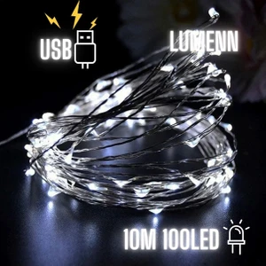 Usb'li Gün Işığı Peri LED Işık 10 Metre|su Geçirmez Esnek ve Güçlü Işık Performansı-Tel Şerit LED