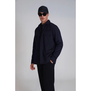 Lara Erkek Basic Gömlek Slim Fit Lacivert