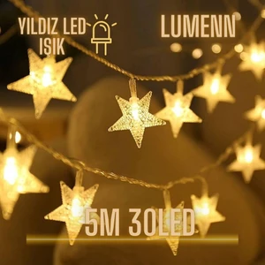5metre Pilli Yıldız Peri LED Işık-Led Aydınlatma