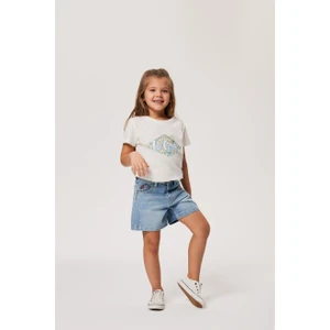 Lee Cooper Lastikli Bel Normal Buz Kadın Denim Şort 232 Lcg 121008 Wave Lıght