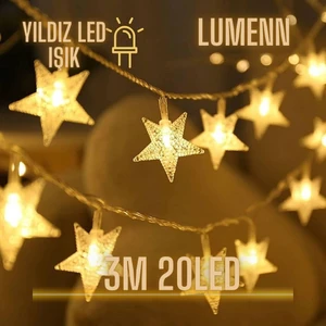 3m Pilli Yıldız Peri LED Işık-Led Aydınlatma