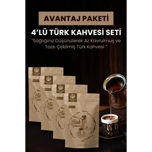 Sağlığınız Düşünülerek Az Kavrulmuş Ve Taze Çekilmiş Türk Kahvesi 4x100gr Avantaj Paketi Apayrı Yaşam Klasik Türk Kahvesi Taze ÇEKILMIŞ