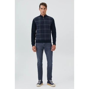 Lee Cooper Fermuarlı Yaka Lacivert Erkek Sweatshirt231 Lcm 241050 Barn