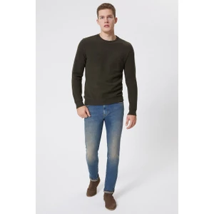 Lee Cooper O Yaka Haki Erkek Sweat Shirt 231 Lcm 241011 Newdwa