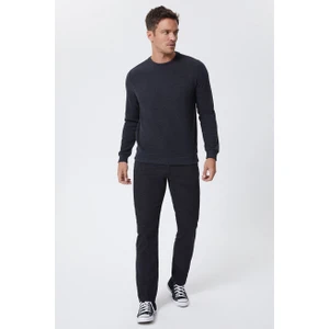 Lee Cooper O Yaka Antrasit Melanj Erkek Sweatshirt 231 Lcm 241011 Newdwade Antrasıt M