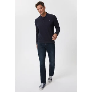 Lee Cooper Newblend Erkek Polo Yaka Sweatshirt K.kahve