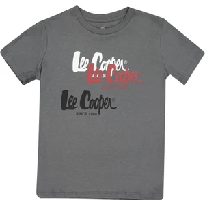 Lee Cooper T-Shirt, 8 Yaş, Açık Füme
