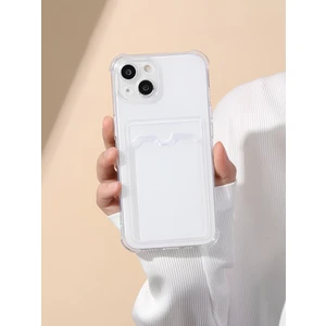 Piyasa Sepeti Apple iPhone 14 Plus Transparent Kartlıklı Antişok Kılıf Şeffaf