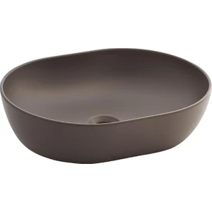 Alto Oval Mat Kahverengi Deliksiz Lavabo 50 cm