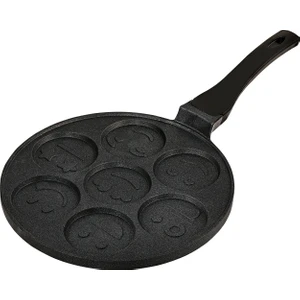 Döküm Pancake Tavası -Siyah