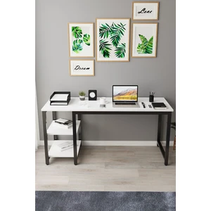Çalışma Masası Kitaplıklı Raflı Büyük Boy 60x160