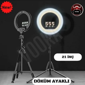 Megalux Ring Light LED Işık Halkası 21 Inç 54 cm Profesyonel Influencer Işığı Döküm Ayaklı