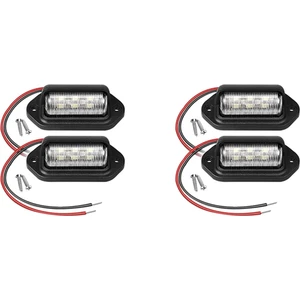 4 Adet 12 V LED Plaka Lambası Araba Tekneler Için Motosiklet Otomotiv Uçak Rv Kamyon Römork Dış Lambalar (Yurt Dışından)