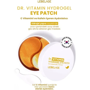 C Vitamini ve Kafein Içeren Aydınlatıcı Göz Altı Maske Seti 60 Adet Lebelage Dr Vitamin Eye Patch