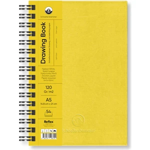 Schoellershammer Drawing Pad Sarı Sert Kapak Çizim Defteri 120 gr A5 54 Yaprak