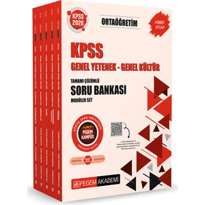 Pegem Akademi Yayıncılık 2026 KPSS Ortaöğretim Soru Bankası Modüler Set Genel Yetenek Gene
