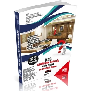 Kas Kaymakam Adaylığı 10 Deneme Sınavı Savaş Yayınları Ocak 2025