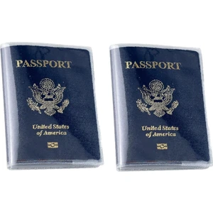 Şeffaf Pvc Pasaport Kılıfı,pasaport Koruyucu,pasaport Kabı 2 Adet