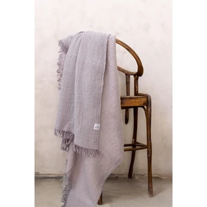 Cocoon %100 Pamuk 4 Kat Müslin Koltuk Şalı Mor / Lila 130x170