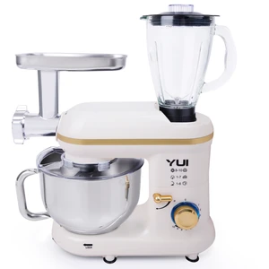 M120 Multi-Fonksiyonel 3'ü Bir Arada Stand Mikser Kıyma Setli ve Blender Özellikli Beyaz/gold