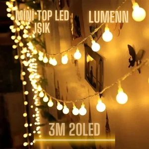3 Metre Pilli Mini Top LED Işık-Led Aydınlatma
