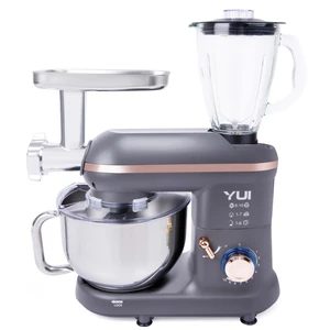 M120 Multi-Fonksiyonel 3'ü Bir Arada Stand Mikser Kıyma Setli ve Blender Özellikli Gri/rosegold