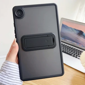 Samsung Galaxy Tab A9 Plus 11 Inc 2023 Uyumlu Yatay Stand Olabilen Antishock Köşe ve Kamera Korumalı Arka Yüzeyi Mat Threxi Kılıf SM-X210 SM-X216 SM-X218